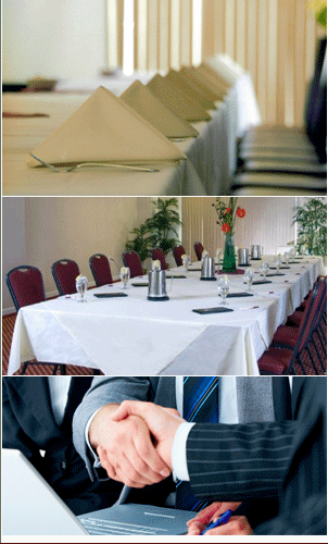 Place settings, Dining table, handshake